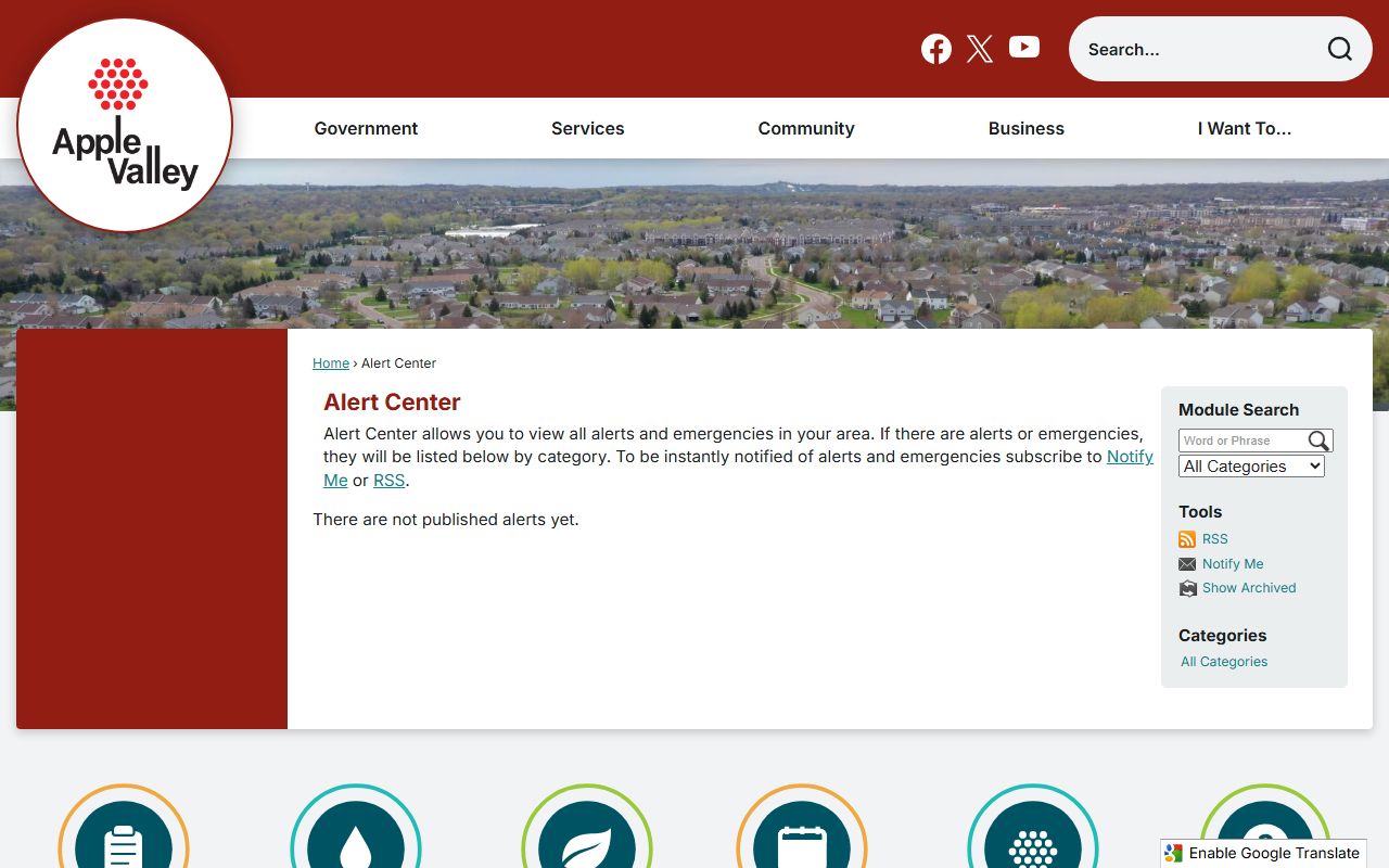 Apple Valley alert center for public safety notifications