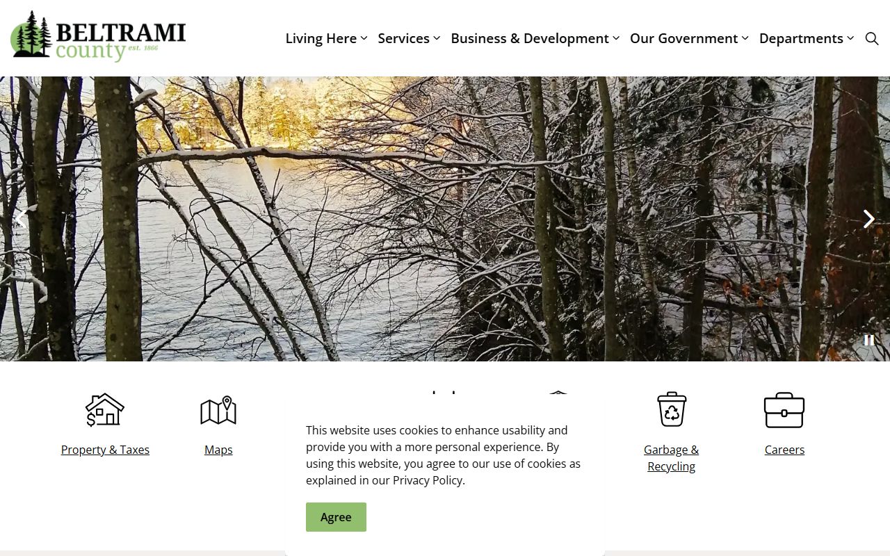 Beltrami County main website for arrest records and public safety resources