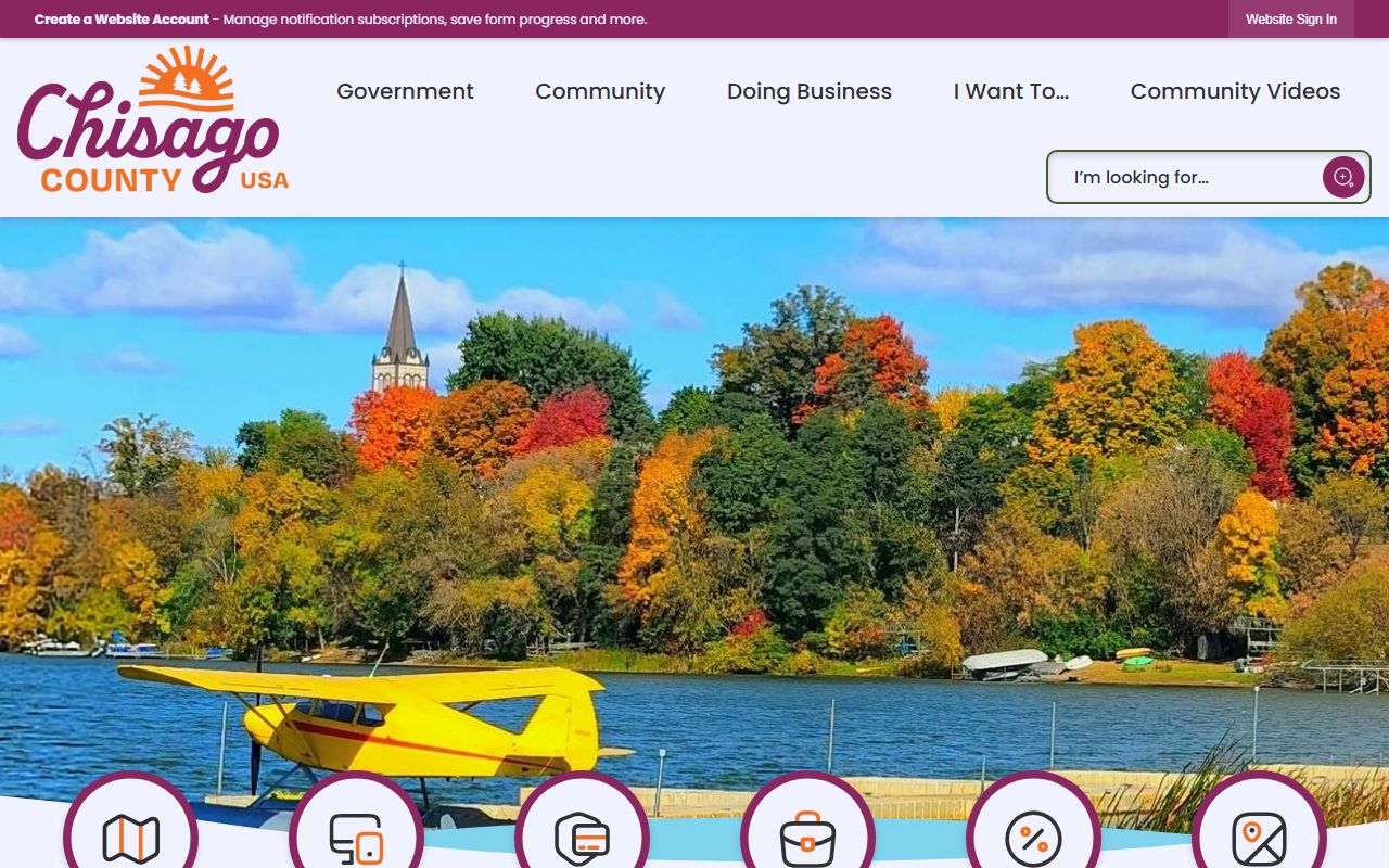 Chisago County main website with links to sheriff and arrest records services