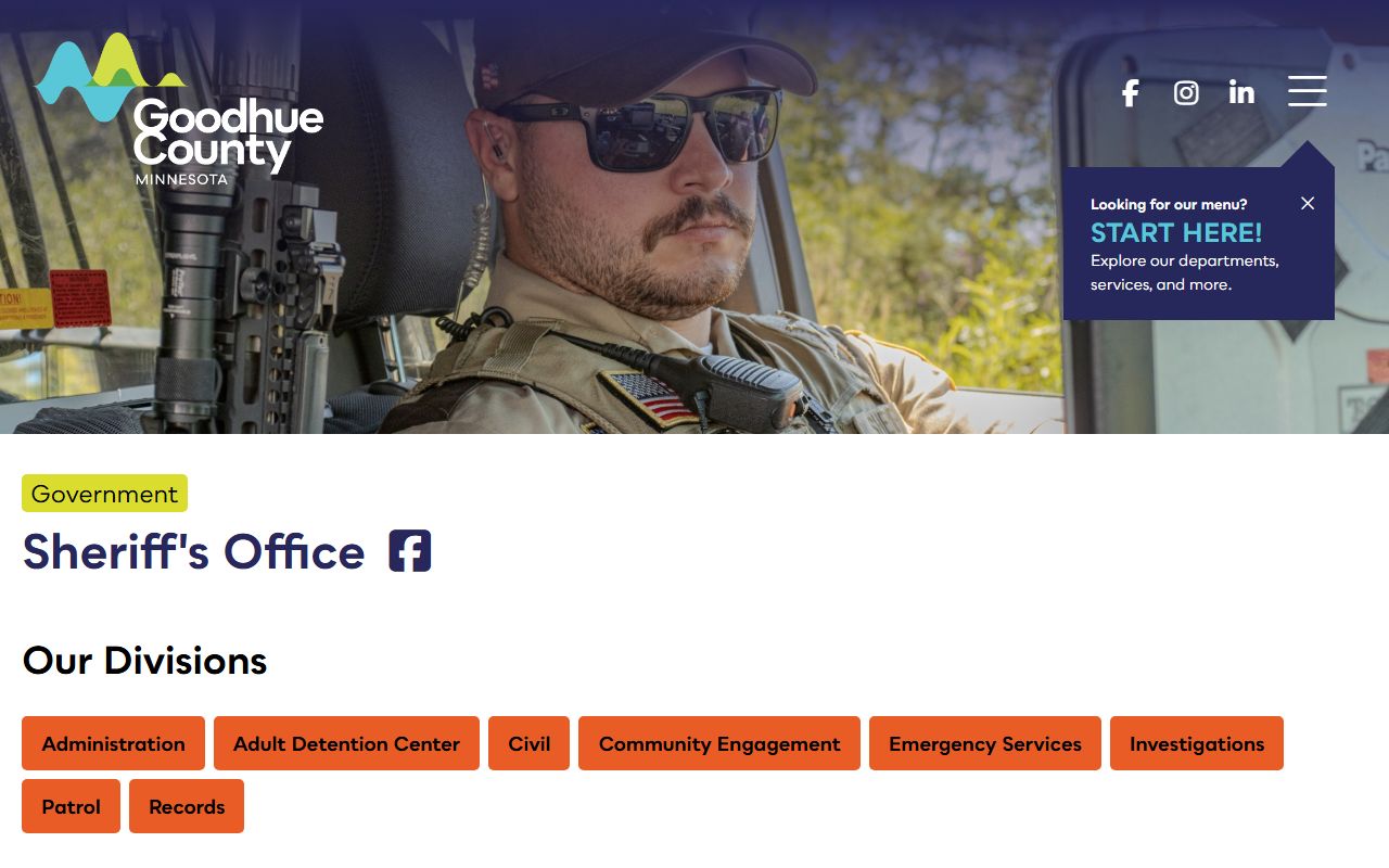 Goodhue County Sheriff's Office arrest records and custody information