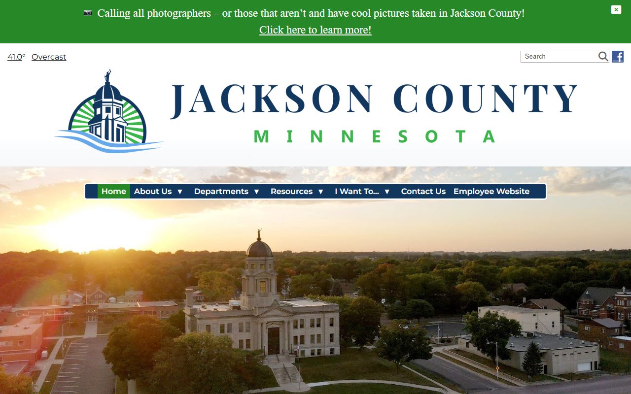 Jackson County Sheriff main website for Minnesota arrest records
