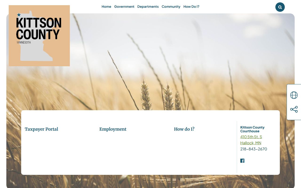 Kittson County main website with sheriff and arrest records information
