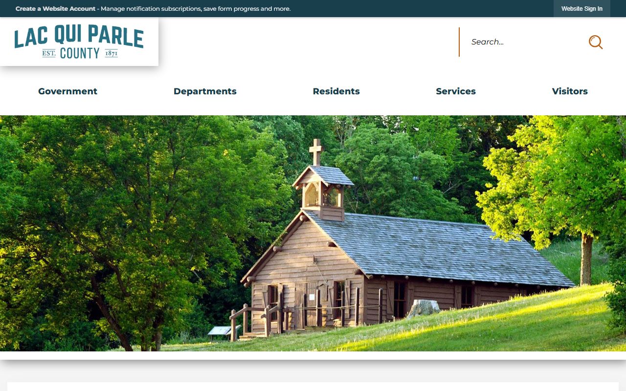 Lac qui Parle County main website with sheriff and arrest records information