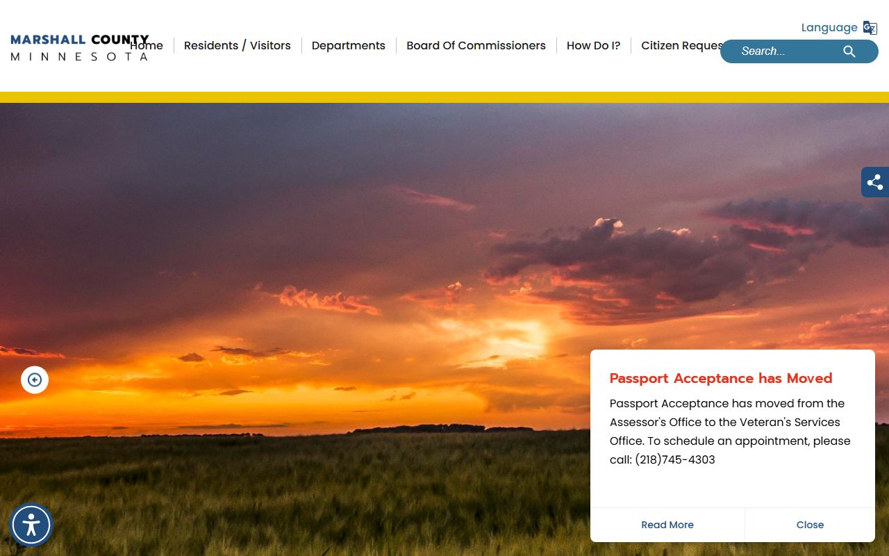 Marshall County Minnesota website - sheriff's office and arrest records