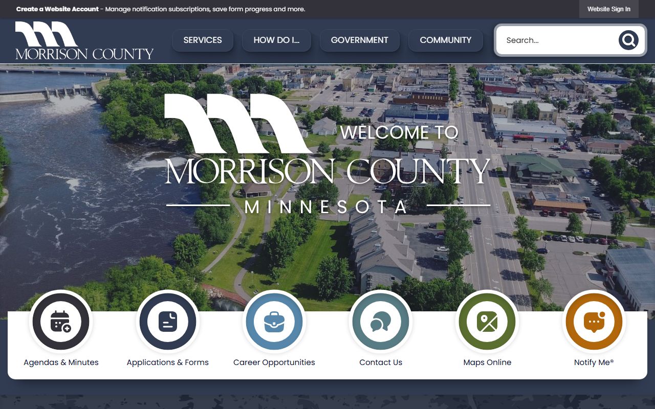 Morrison County Minnesota website - arrest records and sheriff's office
