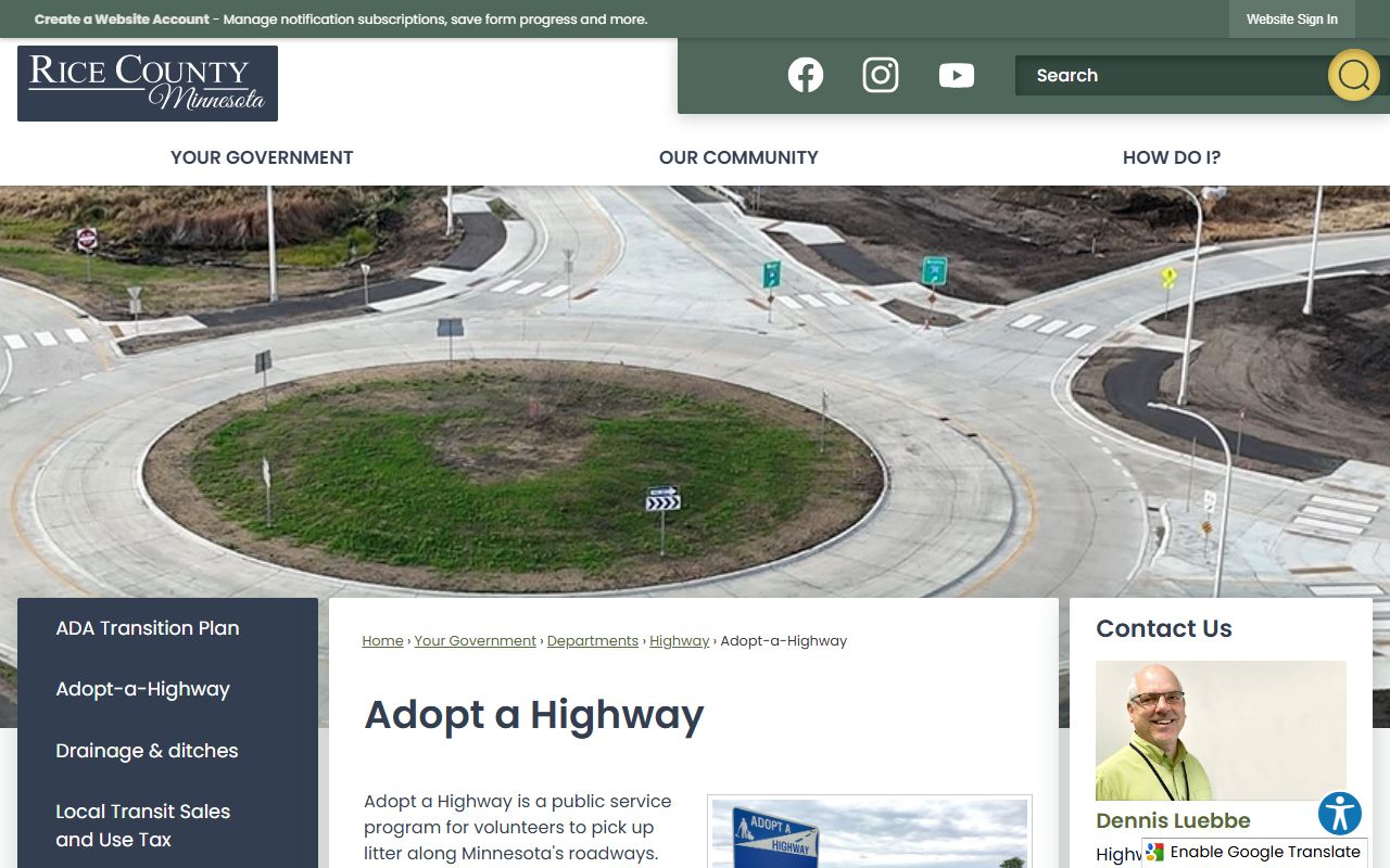 Rice County Sheriff's Office department page