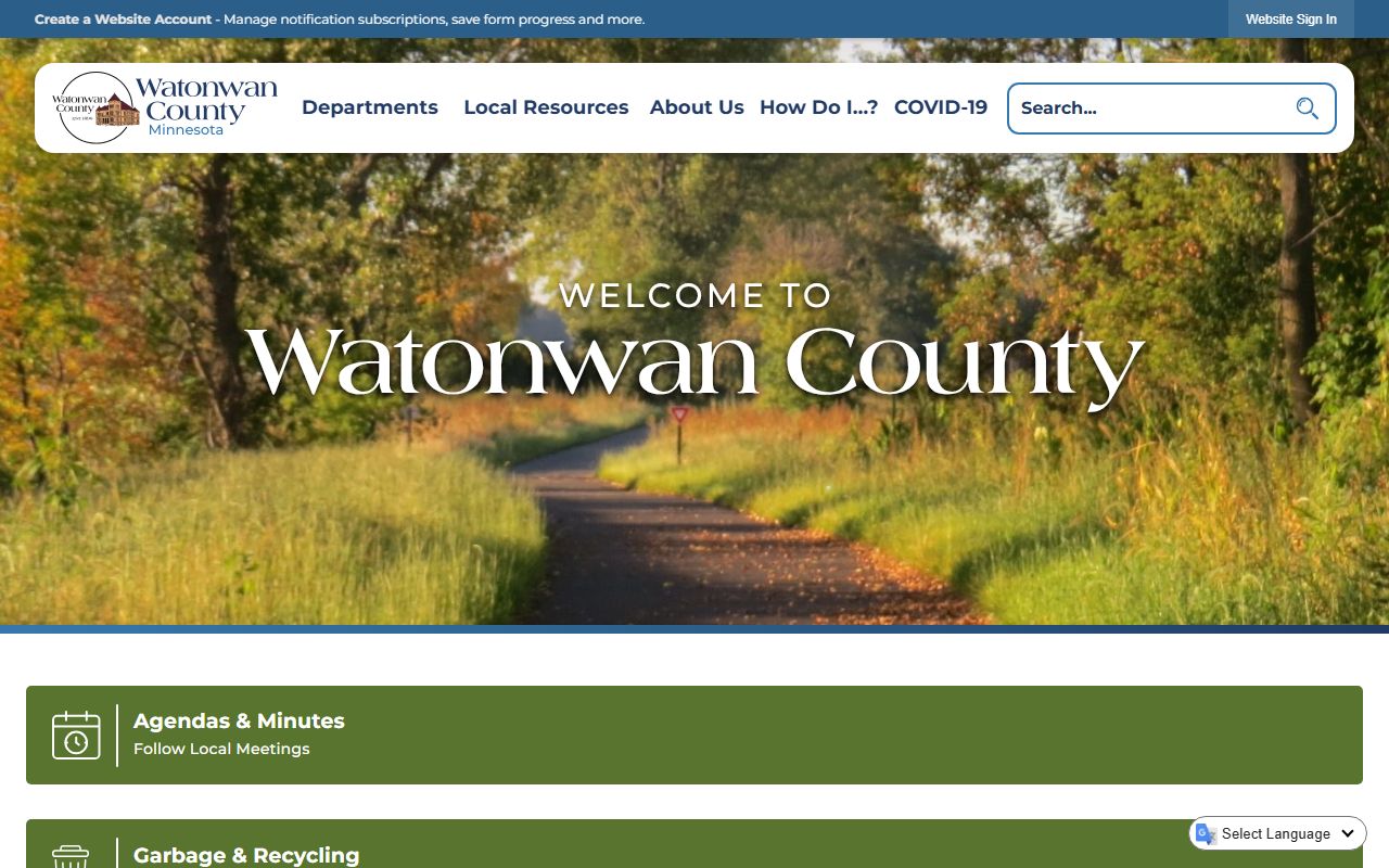 Watonwan County Sheriff Office main website for Minnesota arrest records