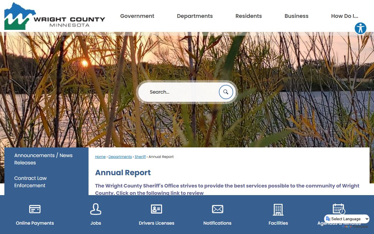 Wright County Jail media report for arrest records